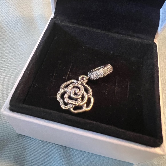 Pandora Shimmering Rose Dangle Charm - Picture 5 of 6